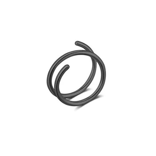 Elevate Your Style with Our Double Layers Stainless Steel Nose Ring Studs - 20G Hoops for Trendy Cartilage & Septum Piercings