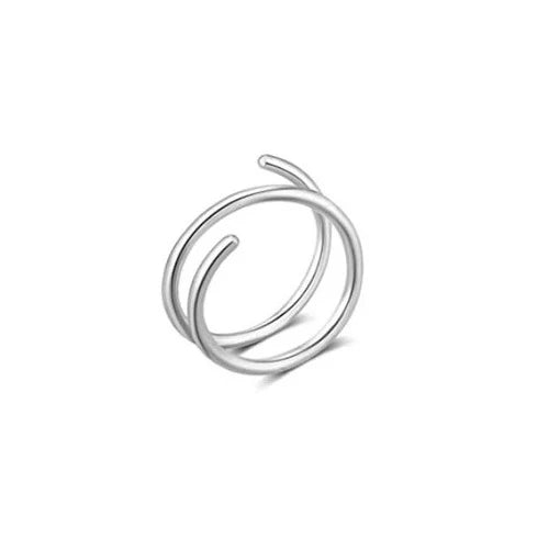 Elevate Your Style with Our Double Layers Stainless Steel Nose Ring Studs - 20G Hoops for Trendy Cartilage & Septum Piercings