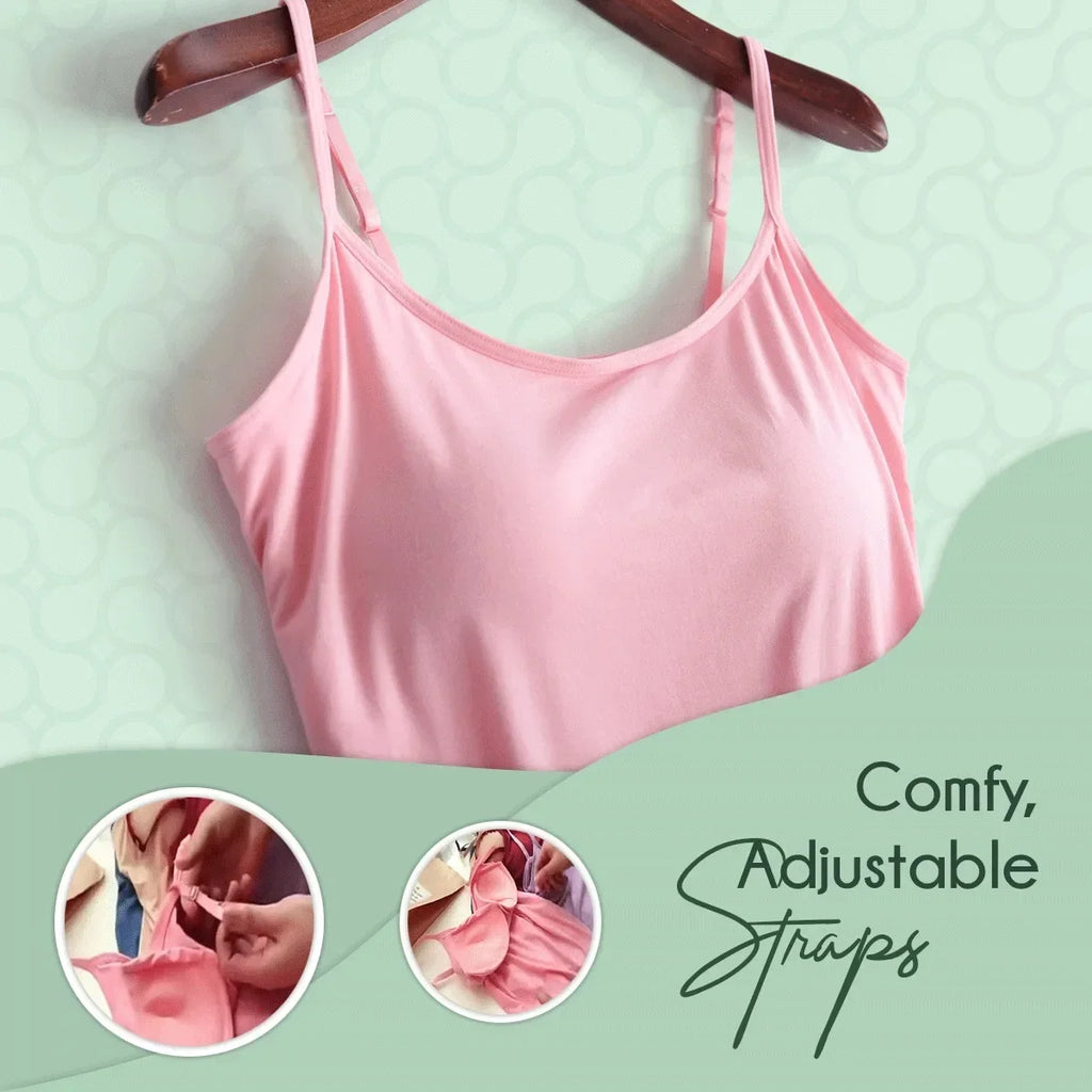 Stylish Women's Padded Camisole With Built-In Bra for Ultimate Comfort and Support
