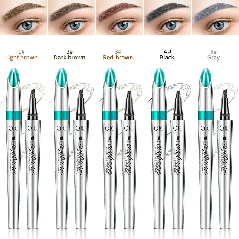 Waterproof Eyebrow Pencil With 4 Point Tip