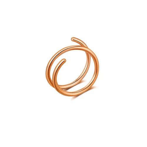 Elevate Your Style with Our Double Layers Stainless Steel Nose Ring Studs - 20G Hoops for Trendy Cartilage & Septum Piercings